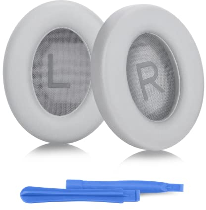ELZO Ersatz Ohrpolster für Bose 700 (NC700), Premium Ersatzpolster für Bose 700 und Bose NC700 Kopfhörer, Ersatz Ohrkissen Over-Ear Headphones, Silber