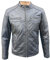 auklet Giacca in Vera Pelle da Uomo Corta Sagomata Nera Biker Retro Vintage Moto Chiodo (XS)
