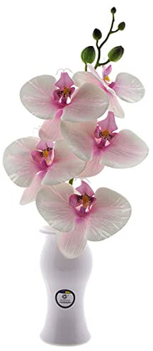 CERÁMICA RAMBLEÑA | Jarrón Decorativo | Jarrón Blanco | Jarrón cerámica | Jarrón Flores | Florero para Cementerio | Violetero | 7x7x15 cm