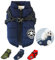Nayoroom Hundemantel für Mittel Kleine Hunde - Warme Weste mit Hundegeschirr - Wasserdicht Winddicht - Hundejacke Hundepullover Hundebekleidung für Chihuahua Französische Bulldogge Dackel(Blau XL)