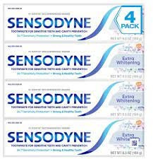 Sensodyne Maximum Strength & Extra Whitening (pack of 4)Net Wt 6.5 oz(184g)per tube by Sensodyne