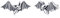 Fledermaus Ohrstecker Sterling Silber 925 Hypoallergen Fledermaus Ohrringe Halloween Themen Ohrringe kleine Tier Gothic Schmuck Fledermaus Geschenke für Frauen Teenager Mädchen Kinder