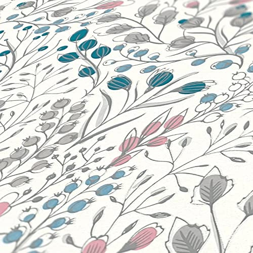A.S. Création Attractive 2 388472 Non-Woven Wallpaper Floral Design 10.05 m x 0.53 m Made in Germany