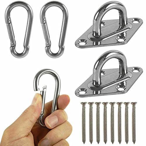 SPORTARC Robuste Schaukelaufhänger, Edelstahl-Haken zum Aufhängen, Schaukelstuhlhalterung, Hardware-Werkzeug für Garten, Sonnenschutz, Segel, Befestigungszubehör