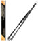 Gutsdoor Kochpinzette aus Edelstahl, 30 cm lang Professionelle Pinzette, Runde Grillpinzette Präzision Gezackte, Küchenpinzette Schwarz für Küche, Camping, BBQ