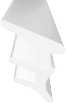 GUARNIZIONE FERMAVETRO IN PVC UNIVERSALE confezione da 5m .Bordatura ad incastro solo pressione per finestre e balconi e infissi. (5mm, Bianco)
