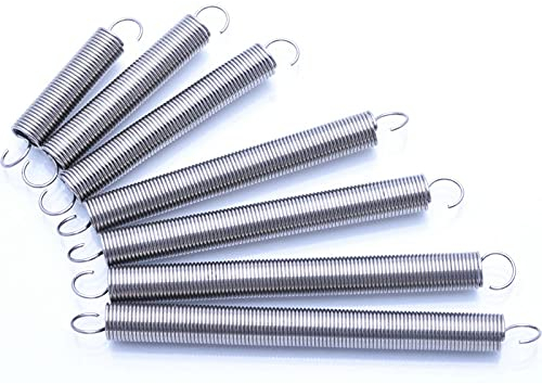 ERBER Edelstahl Zugfeder Verlängerung Spiralfeder Draht Durchmesser 0,6 mm Außendurchmesser 5 mm Zugfeder Rückzugfeder (Farbe: 200 mm (2 Stück))