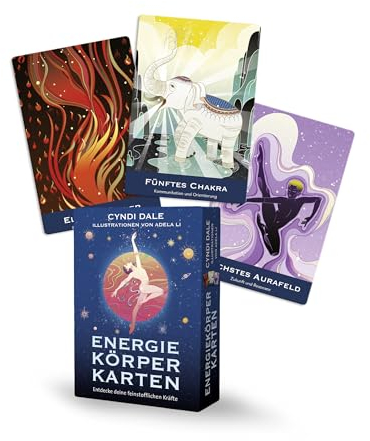 Energiekörper-Karten – Entdecke deine feinstofflichen Kräfte: 52 Karten und Deutungsbuch (96 Seiten)