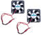 JZK Lot de 2 mini ventilateurs de refroidissement silencieux 5010 50 x 10 mm à 2 broches CC 5 V avec fils, 5010 petit ventilateur de refroidissement silencieux 50 mm, 5 cm 5 V CC sans balais pour