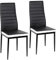 Supfine Esszimmerstühle 2er Set, Kunstleder-Bezug, Bequemer Polsterstuhl - SGS Geprüfter Polsterstuhl - Moderner Küchenstuhl, Stuhl Esszimmer für Esstisch (2, Schwarz Weiß, 48x42x97cm)