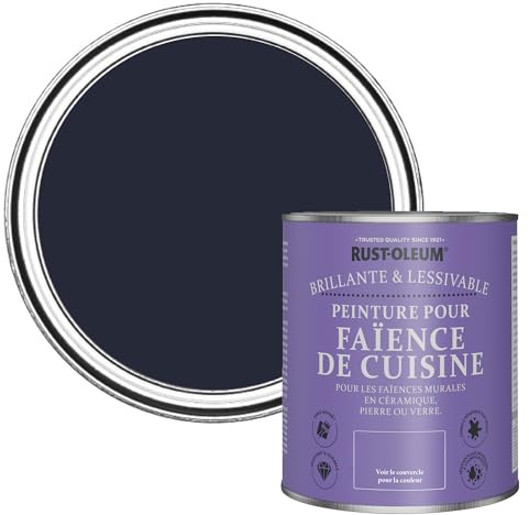 Rust-Oleum Blue water resistant Kitchen Tile Paint in Gloss Finish - Odyssey 750ml