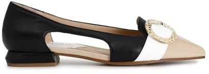 Scarpe Donna CAFèNOIR Ballerina Con fibbia in Pelle Multi Nero DS24CN02 C1ED4004 40