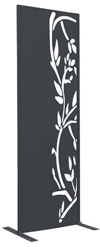 IDMarket - Panneau décoratif Universel 150 x 50 cm LIS Gris Semi ajouré sur Le côté