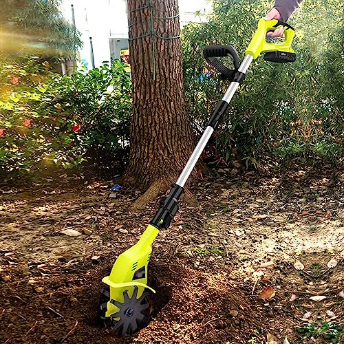 LZDOYY Cordless Rotavator, 20V Handheld Electric Cordless 4000Mah Battery Powered Front Tine Soil Cultivator Gardening Tool Cultivation Machine,For The Garden, Vegetable Plots,220V