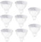 YIIFELL GU 5.3 LED Warmweiß MR16 LED 12V 5W Lampe, 50 Watt Ersetzt, 2700K Warmweiß, 38° Abstrahlwinkel Spot MR16, 550LM AC/DC 12V GU5.3 Leuchtmittel, Nicht Dimmbar Reflektor Lampen,8 Stück