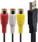 AYMBH USB 2.0 A Male to 3 RCA Female Splitter Adapter Cable Audio Video AV Composite Cord for Seamless AV to PC Connection Ideal for Camcorder TV Mac PC Viewing 25cm Length Maximum Signal Transmission