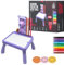 Maxlife Drawing Projector for Kids with Table Purple – Kids Drawing Projector with 48 Slides and Colored Markers - Stimulates Imagination and Motor Skills - Creative Projector Toy for Kids Up 3