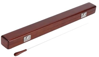 rockible Orchester Dirigierstab, Musik Dirigierstab mit Etui, Holzgriff, Taktstock für Musikdirektoren, Symphonieleiter