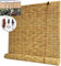 Bambus-Rollos mit natürlichem Schilf, Vintage-Stroh-Vorhang, Anti-UV, staubdicht, dekorative Jalousien für Innen/Außenbereich/Garten/Fenster, 144,8 x 236,2 cm