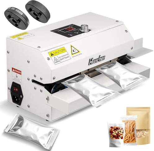 Hanchen saldatrice stagnola per sacchetti di plastica, aluminio e carta kraft con ruota a pressione
