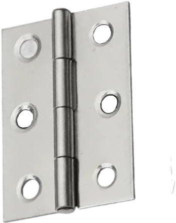 2Pcs 1-4 Inch Door Hinges Connector Stainless Steel Furniture Drawer Cabinet Fitting Hinge Home Doors Hardware Accessories(2 Inch)