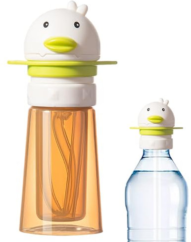 Wpsagek Flaschenaufsätze Für Kinder,Reise-Trinkflasche Mit Trinkhalm | Tragbarer Drehverschluss Ersatz Für Mit Auslaufadapter Für Säfte