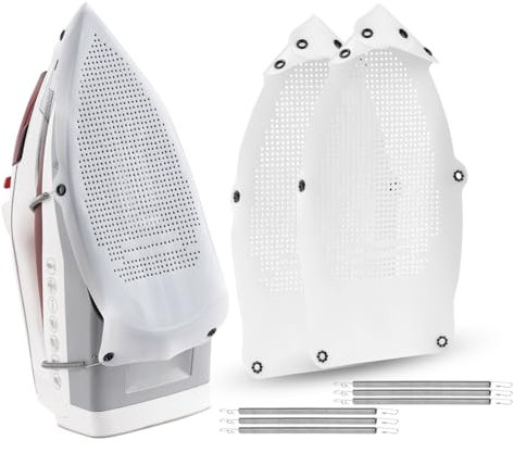 Silva Bügeleisen-Sohlenabdeckung - Hitzebeständig - Antihaft, Glanzfrei, Passend für die meisten Standardbügeleisen - Schützt empfindliche Stoffe, Leicht zu reinigen, Langlebig (2 Pack)