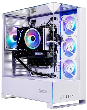 Skytech Gaming Archangel 5 Gaming PC, Intel i5 14400F 2.5GHz, NVIDIA RTX 5060, 1TB NVMe SSD, 16GB DDR5 RAM 6000, 750W Gold PSU, Wi-Fi, Win 11, Desktop