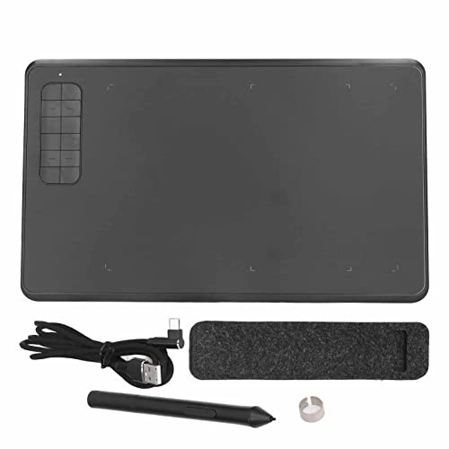 G12 Graphics Drawing Tablet, Digital Art Tablet with 12 Customizable Shortcut Keys, 8192 Levels Pressure Sensitivity for Professional Artists and Designers, Ultra Thin Lightweight