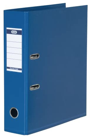 Elba Ordner A4, Strong-Line, 8 cm breit, Kunststoff, blau, 1 Stück