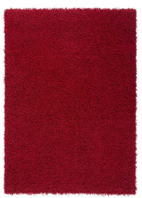 Froschkönig24 14754 Teppich Bordeaux Bordeauxrot 160x230 cm