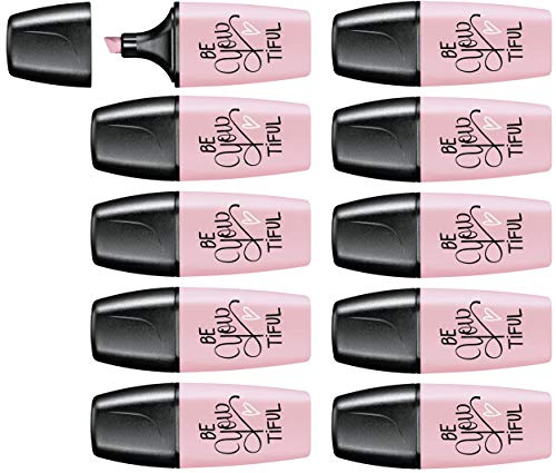 STABILO - Textmarker - BOSS MINI Pastellove - 10er Pack - rosiges Rouge