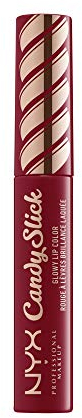NYX PROFESSIONAL MAKEUP Candy Slick Glowy Lip Color Gloss - Single Serving, Wine Red