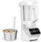 Blender chauffant Moulinex Soup et Plus avec panier vapeur 1100 W Argent et Blanc