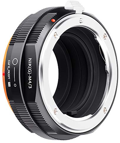 K&F CONCEPT M18125 NIK(G)-M4/3 Hochpräziser Adapterring,Kompatibel mit Nikon AI G AF-S-Objektiven bei Olympus Micro 4/3 M18125 NIK (G) -M4 / 3-Kameras