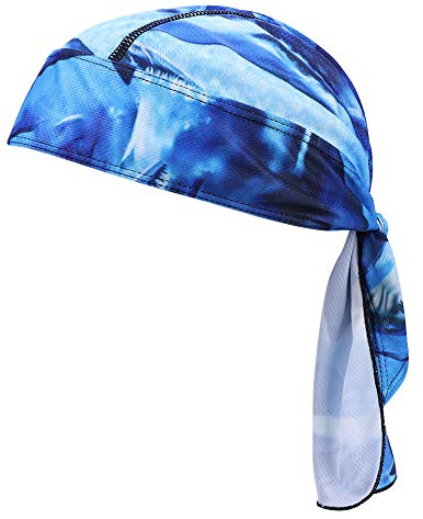 Bandana Atmungsaktiv Sport Kopfbedeckung Outdoor Fahrradtuch UV Schutz Cap Piratentuch Schnell Trockned Kopftuch Fahrrad Laufen Sportkopftuch Pirat Kappe Sommermütze für Damen Herren