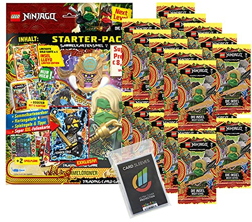 Lego Ninjago 6 Next Level Trading Cards - 1 Starter + 20 Booster