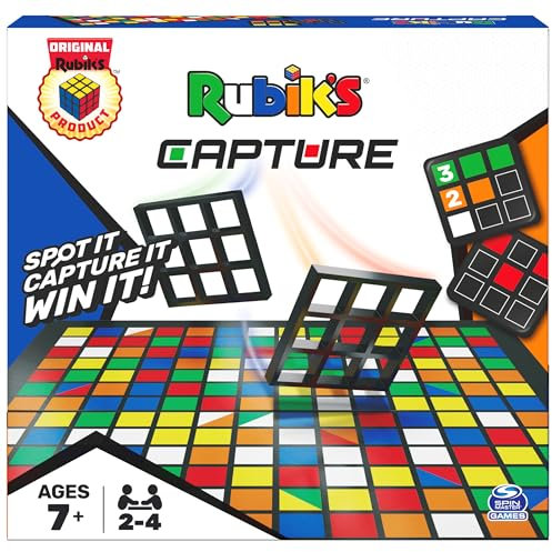 Rubik's Capture, Classic Fast-Paced Puzzle Strategy Sequenz Retro Challenging Brain Teaser Brettspiel für Familienspaß, für Erwachsene & Kinder ab 8 Jahren
