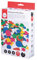 Rayher Moosgummi Mix Glitter selbstklebend, bunt, 2+3cm Ø, Box 360 Stück, 3 Formen, 6 Farben, Glitter Schaumstoff Sticker, Moosgummi-Aufkleber, zum Dekorieren 30237999