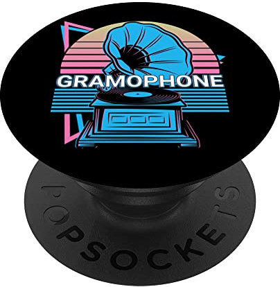 Grammofono Retrò PopSockets PopGrip Intercambiabile