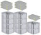 PROREGAL SparSet 10x Eurobox NextGen Grip mit Auflagedeckel & 4 gelben Schiebeschnappverschlüssen, HxBxT 22x30x40cm, 20 L, Grau, Griffe geschlossen, Eurobehälter, Transportbox