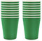 250ml Grün Papier Partybecher,16 Stück Grün Pappbecher,Trinkbecher Hochzeit Einwegbecher Disposable Cups für Hochzeit,Kinder DIY,Partybedarf,Tee,Heißen und Kalten Getränken Einwegkaffee Becher