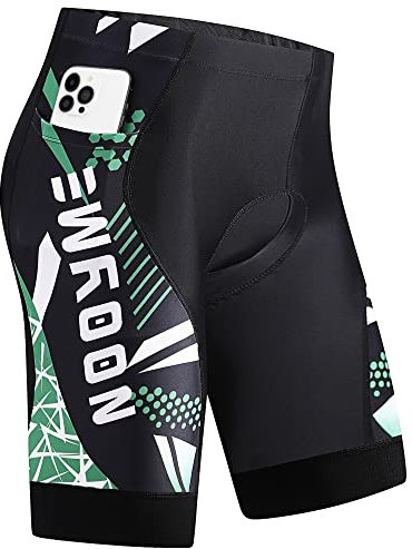 NOOYME Radlerhose Herren 6D Gepolstert Fahrradhose Herren atmungsaktiv Radhose Herren Kurz elastisch stoßdämpfend schnelltrocknende Rennradhose