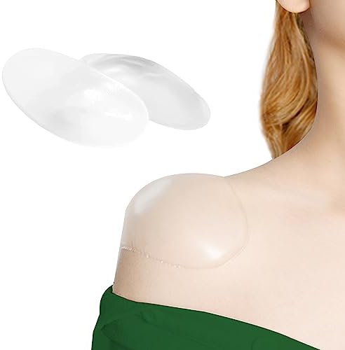 Schulterpolster Silikon Selbsthaftend, Selbstklebende Schulter Push-Up Pads Wiederverwendbare Schulter Pads Anti-Rutsch Schulter Enhancer Unsichtbare Traceless Schulterpolster für Frau Männer