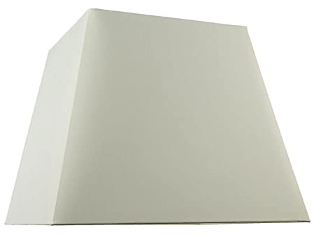 Stoff Lampenschirm groß 60 cm eckig Pyramide in Beige für Hängelampe Hängeleuchte Leuchtenschirm