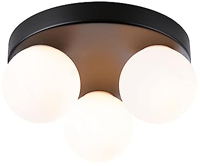Paulmann 71069 Deckenleuchte Selection Bathroom Gove IP44 G9 230V max. 3x20W dimmbar Schwarz matt, Satin Badleuchte - ohne Leuchtmittel