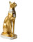 Kreative ägyptische Bastet Sammlerfigur Bronzepulver gemischt mit Harz Katze Göttin Statue Kerzenhalter