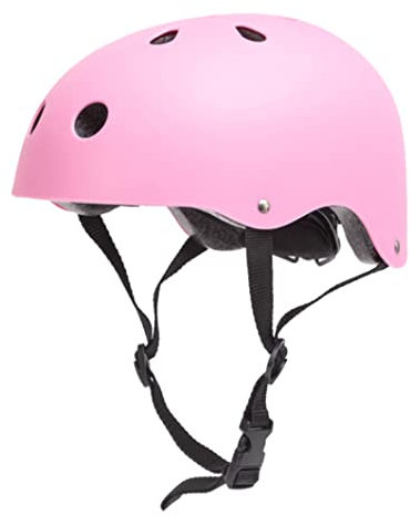 Cycle Helm, Allround Helme, Adult Bike Helm Verstellbarer Radsporthelm zum Skating Rollen Skateboard Schutz Rosa