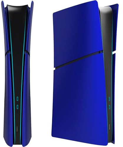 ElitePlay Cobalt Blue PS5 Digital Slim Faceplate Cover Replacement Plates Shell for Playstation 5 Slim Model Digital Edition