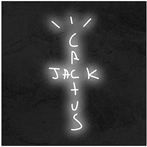 FLEAGE Enseigne au néon personnalisée Cactus Jack, Panneau Lumineux en Acrylique, décoration Murale (Orange Hauteur 40 cm) (Hauteur Blanche 40 cm)